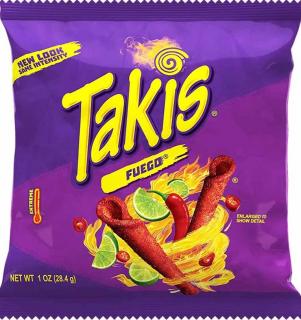 Takis Fuego Hot Chilli Pepper&Lime tortilla chips 28,4 g