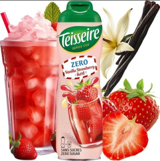 Teisseire szirup Vanilla Strawberry Burst Zero 0% 0,6l