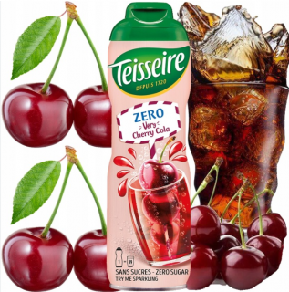 Teisseire szirup Very Cherry Cola Zero 0% 0,6l