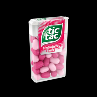Tic Tac Strawberry Mix cukorka eper ízzel 54g