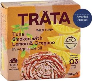 TRATA Citromos-oregánós növényi olajban füstölt tonhal 160 g