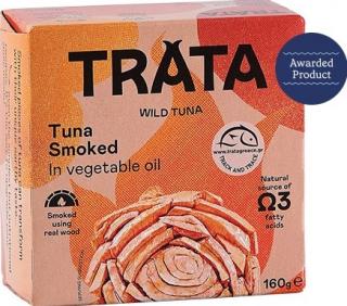 TRATA Növényi olajban füstölt tonhal 160 g