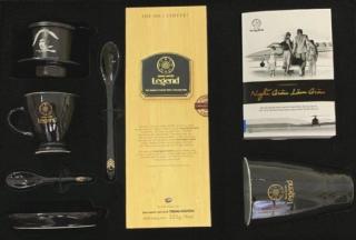 Trung Nguyen Legend ajándék készlet cibet kávéval 225 g