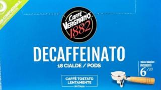 Vergnano Espresso Decaffeinato Koffeinmentes ESE hüvely 18 db