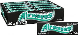 Wrigley's Airwaves Black Mint rágógumi Karton 30 db 420 g
