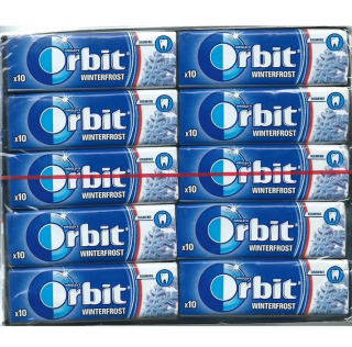 Wrigley's Orbit Winterfrost cukormentes rágógumi karton 30 db 420 g