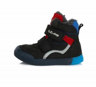 D.D.step kék-fekete bélelt fiú cipő
