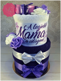 Törölköző torta "Mama"