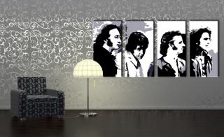 Kézzel festett vászonképek POP Art Beatles  bea5  (POP ART)