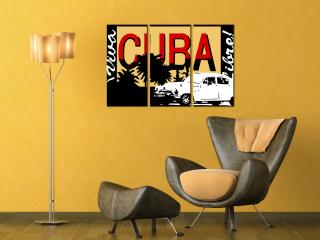 Kézzel festett vászonképek POP Art Cuba  cuba  (POP ART képek)