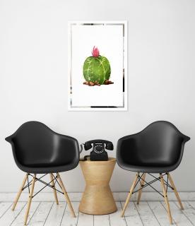 Tükor falikép Kaktus Mirrora 67 - 60x40 cm  (Képek Mirrora)