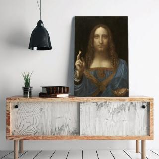 Vászonkép Leonardo da Vinci - Salvator Mundi (reprodukcie)