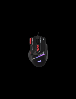 Barracuda MANTA-B, BGM-041B gamer egér,8D, fekete, 12800 dpi