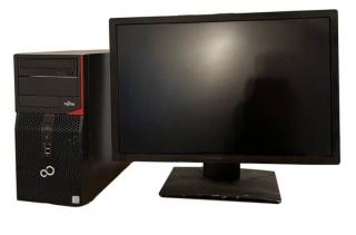 Fujitsu P556/E85+ I5 6400 4X2700MT/8GB/240GB SSD+ 24" Wide LCD Monitor +Win