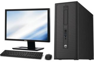 HP EliteDesk 800 G1 Core I5 4570 4x3200MT/8GB/240GB SSD +19" Wide LCD Monitor +Win