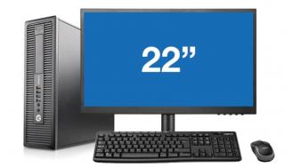 HP EliteDesk 800 G1 Core I5 4570 4x3200SFF/8GB/240GB SSD +22"  LED LCD +Win