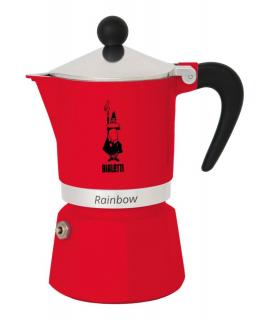 Bialetti Rainbow kotyogós kávéfőző Piros - 3 adagos