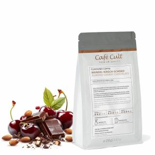 Café Cult - ízesített pörkölt szemes kávé - Meggyes-Marcipános-Csokis 250g