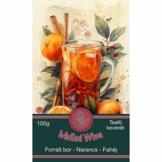 Mulled Wine - Forralt bor-Narancs-Fahéj ízű Teafűkeverék 100g