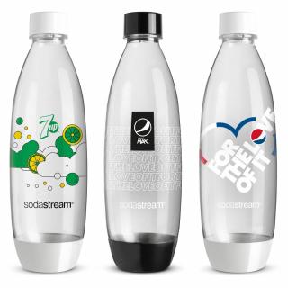 SodaStream BO Pepsi FUSE 3x1l fehér 3 db-os szénsavasító palack szett