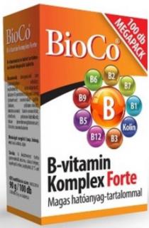 BioCo B-vitamin komplex forte tabletta 100 db