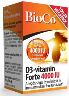 BioCo D3-vitamin Forte 4000 IU 100 db