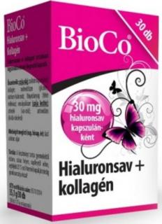 BioCo Hialuronsav+kollagén 30 db