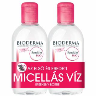 BIODERMA Sensibio H2O arc-és sminklemosó érzékeny bőrre 2 x 250 ml