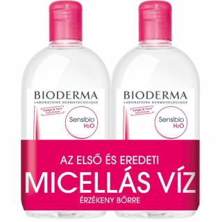 BIODERMA Sensibio H2O arc-és sminklemosó érzékeny bőrre 2 x 500 ml