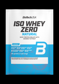 BioTechUSA Iso Whey Zero Natural kókusz ízű italpor 25 g
