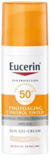 EUCERIN Sun Photoaging Control színezett napozókrém arcra light FF50+ 50 ml