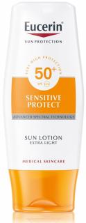 EUCERIN Sun Sensitive Protect Extra könnyű naptej FF50 150 ml