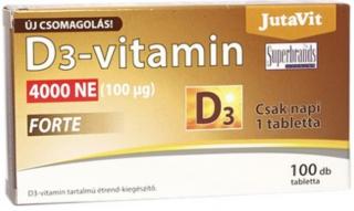 JutaVit D3-vitamin 4000 NE Forte 100 db