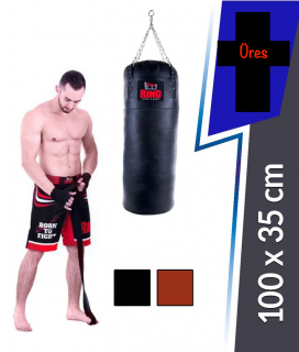 Boxzsák Premium valódi bőrből 100x35 cm nem töltött Ring Sport ()