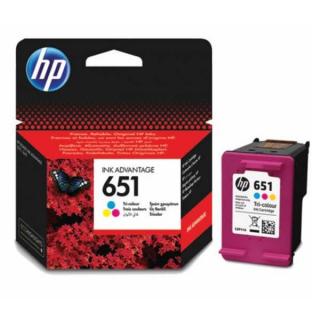 HP No. 651 színes tintapatron