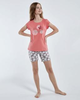 Cornette 788/100 Happy mintás rövid lány pizsama