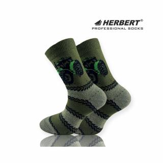 Herbert traktor mintás gyerek bokazokni