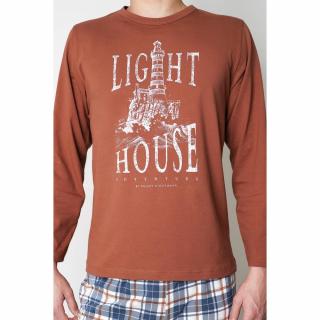 Muzzy Light House mintás rövid férfi pizsama
