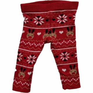 Primark karácsonyi mintás kötött-kisbaba leggings (68)
