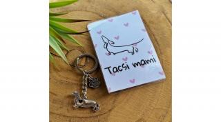 Tacsi mami kulcstartó kísérőkártyával