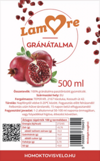Gránátalma gyümölcslé (500 ml)