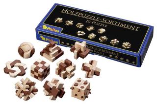 10 db. fából készült puzzle