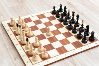 Eredeti cseh sakk mahagóni sakktáblával
