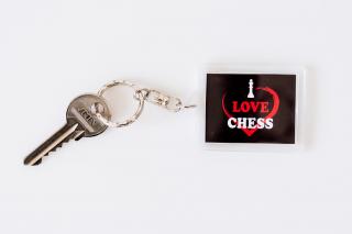 Sakk-kulcstartó - I love chess