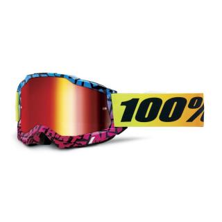100% - Accuri 2 Special Szemüveg - Ken Block Edition - Piros tükrös plexivel