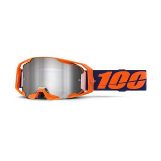 100% - Armatic Szemüveg - Neon Orange - Ezüst tükrös plexivel