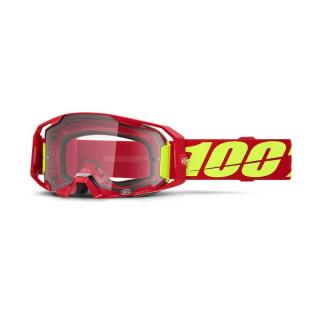 100% - Armatic Szemüveg - Piros - Átlátszó plexivel