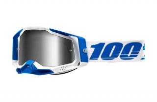 100% - Racecraft 2 Isola Cross szemüveg - Ezüst tükrös plexivel