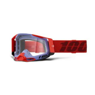 100% - Racecraft 2 Szemüveg - Cleat - Átlátszó plexivel