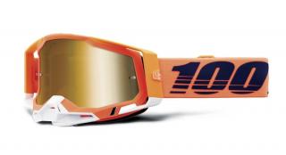 100% - Racecraft Coral Cross szemüveg - Arany tükrös plexivel